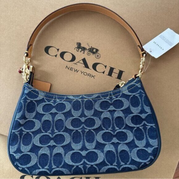 Coach Shoes - New Coach Teri Crossbody Bag Denim Blue